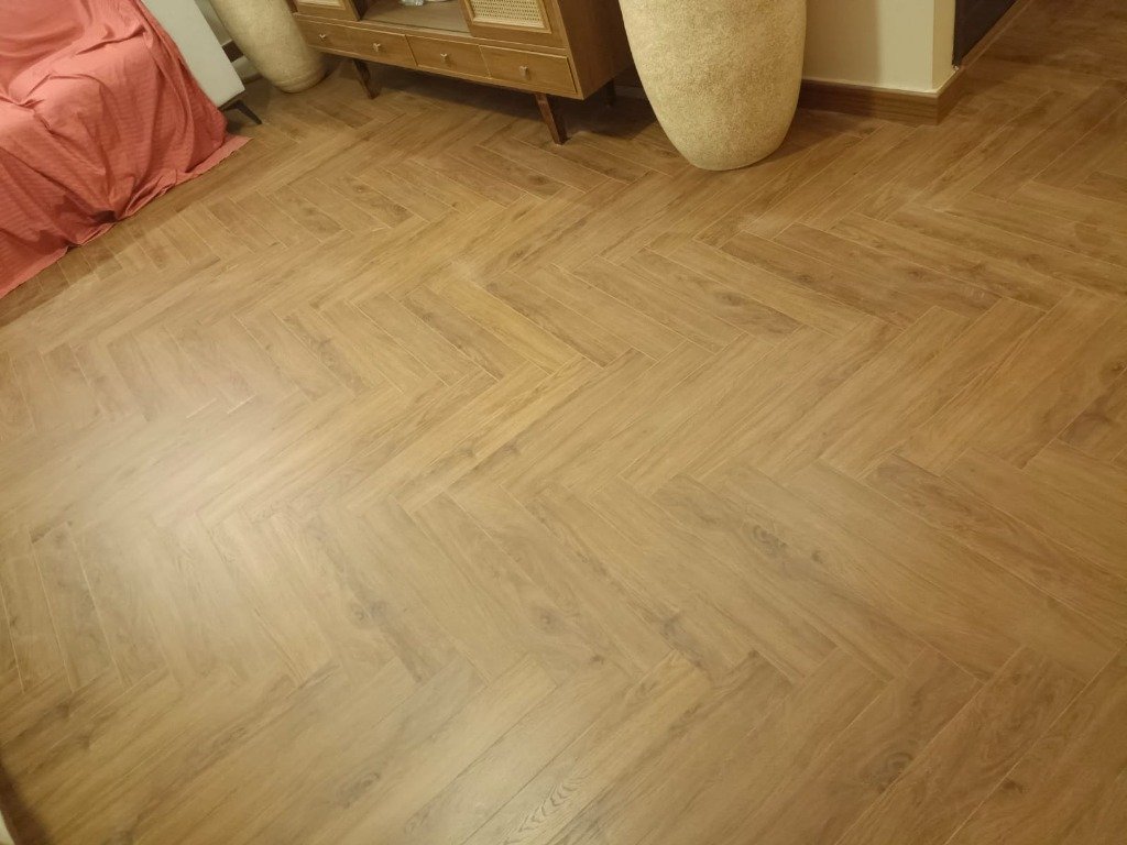 PS Icon Decor Herringbone Wooden Flooring